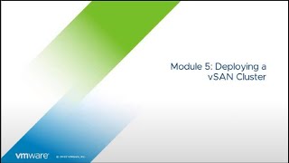 VMware vSAN Plan and Deploy 7 - 5,6 модули