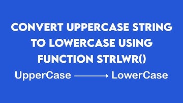 C++ Program to convert Uppercase String to Lowercase using Function