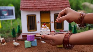 Amazing Miniature STEP CAKE | Red Velvet Cake Recipe | New Year Special | The Tiny Foods