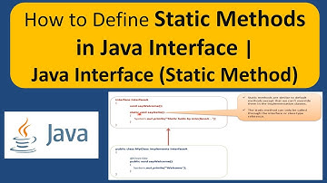 How to Define Static Methods in Java Interface | Java Interface (Static Method) | Java Tutorial