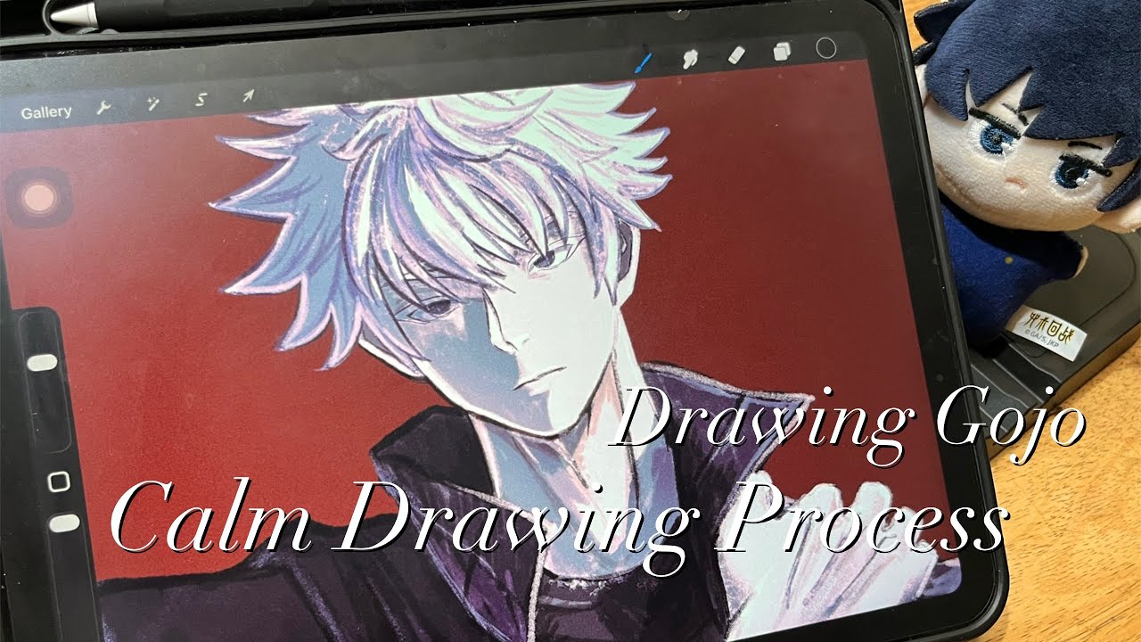 Drawing Gojo | Calm Drawing Process