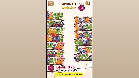 #bird #sort 2 #color #puzzle #level 375 #birdsort #colour #gaming #viral #trending #shorts #solution
