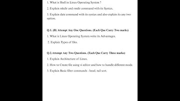 CA-122 Introduction to Operating System | Most Repeated and Important Questions | BCA | NEP | 2025 |