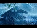 Beat Insomnia with Night Hurricane, Heavy Rain on Tin Roof &amp; Massive Thunder | Thunderstorm 10 Hours