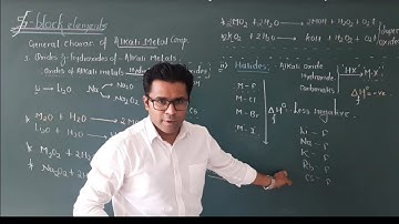 chapter : s -Block elements (Video 3)