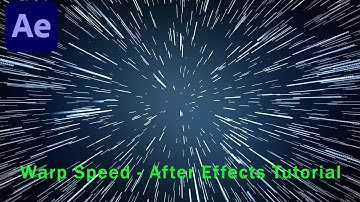 Create Warp Speed Background in After Effects – Sci-Fi Motion Blast
