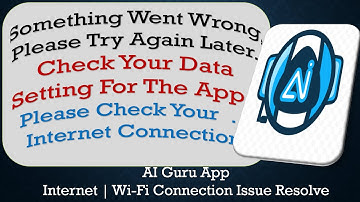 AI Guru App something went wrong please try again later problem solution