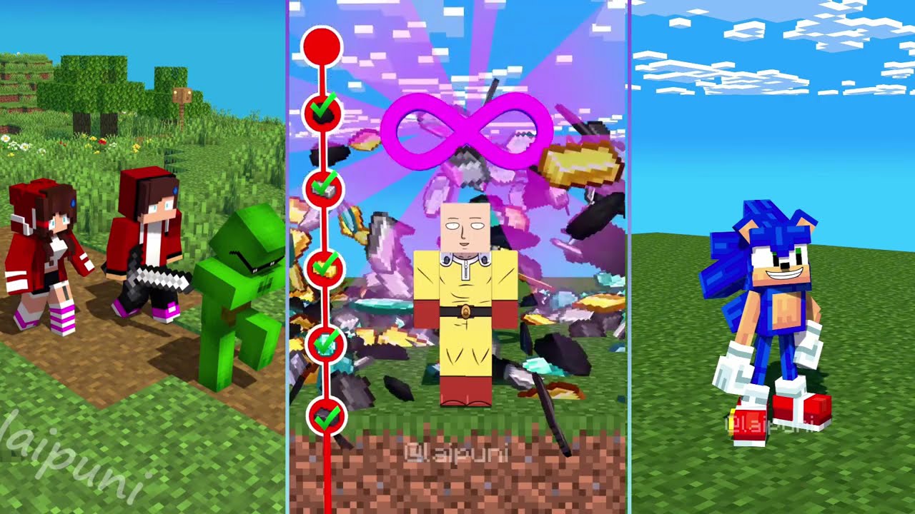 MiniCraft - JJ vs Mikey vs JJ sister King Arthur_s Sword Challenge || Mini Craft World