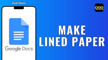 How to Make Lined Paper in Google Docs