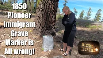 Lonely Sierra grave of wagon train pioneer who died on 1850 Trek