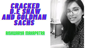 PODACST WITH AISHWARYA MAHAPATRA | CRACKED D.E SHAW AND GOLDMAN SACHS | INCOMING SOFTWARE ENGINEER