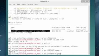 Part 3 - sugarcrm exploit metasploit