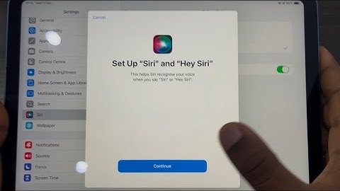 How to Turn ON “HEY SIRI” on iPad