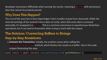 Solving the Hyperledger Fabric 2.0 Unable to Parse Results Issue