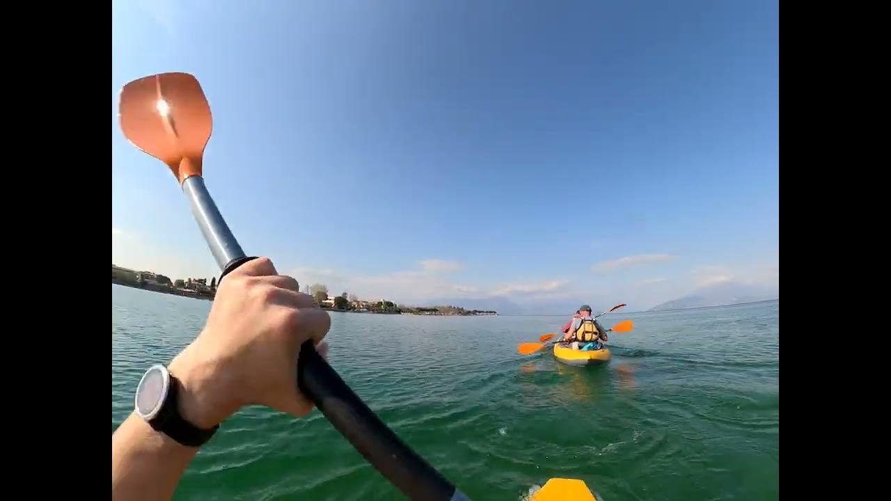 Garda lake in kayak Sirmione YouTube