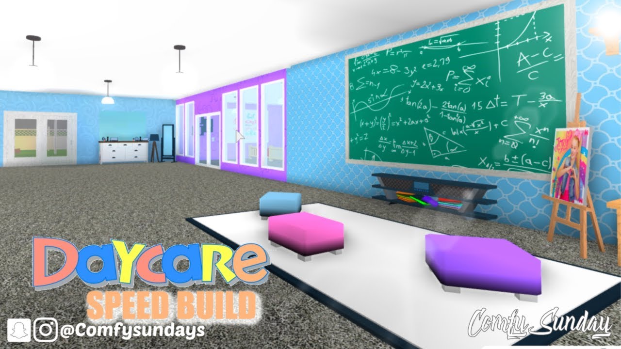 Daycare Speed Build Roblox Bloxburg Youtube - roblox bloxburg school speed build