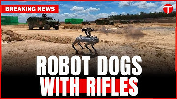 China Unveils Rifle-Toting Robot Dogs in Military Drills | Breaking News