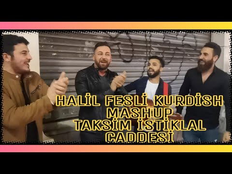 Halil Fesli. Taksim İstiklal Kurdish Mashup'(Bılıbende) Erdal Tutak & Koçer Şervan servet Şahin. HD