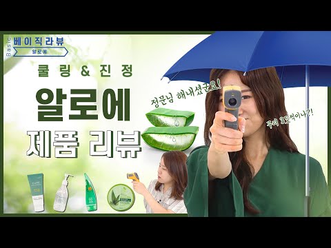 피부 진정&쿨링 알로에 젤은 뭘까?!ㅣ베이직라뷰 (홀리카홀리카, 김정문알로에, 아로마티카, 더순수)