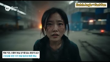 Sora2 긴장을 만드는 카메라: Dutch Angle + Fast Pan 활용법