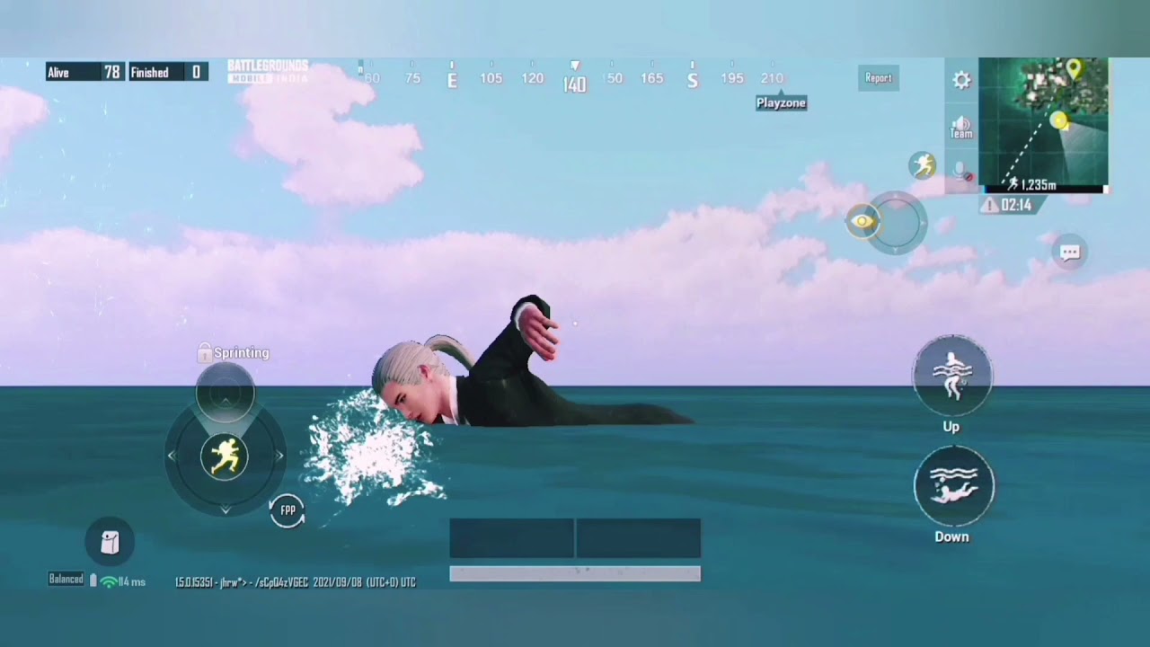 Going Spawn Island by parachute .Battleground Mobile India #1 challenge gameplay.