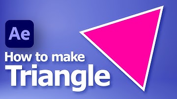 How to make a triangle in After Effects