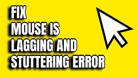 FIX MOUSE LAGGING & STUTTERING IN WINDOWS 10!
