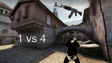 [CS:GO] Clutch 1v4 {60fps}