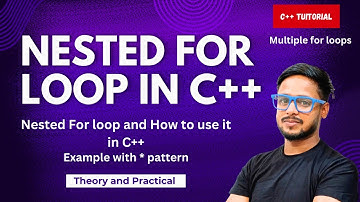 Nested for loop in C++ programming | Multiple for loops | With pattern example | MyCodeBro