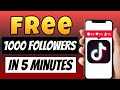 How to get 1000 free tiktok followers fast  increase followers on tiktok 2024