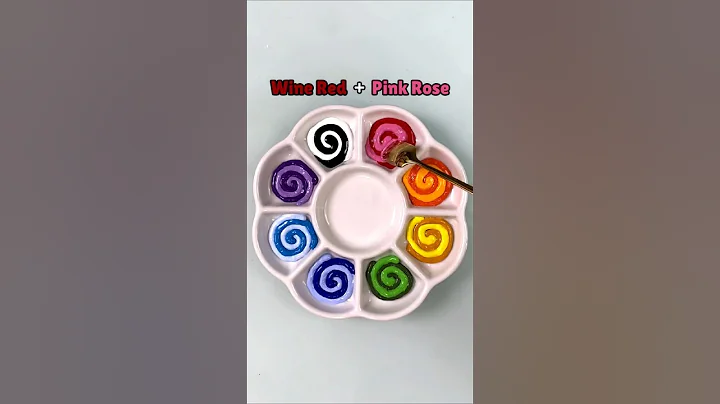 8 Paint Color Combos in One Palette | Satisfying ASMR Mixing