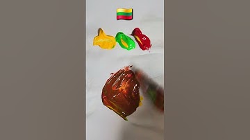 What do mixed flag colors make? (part 5) #paintmixing #colormixing #satisfyingart #asmart