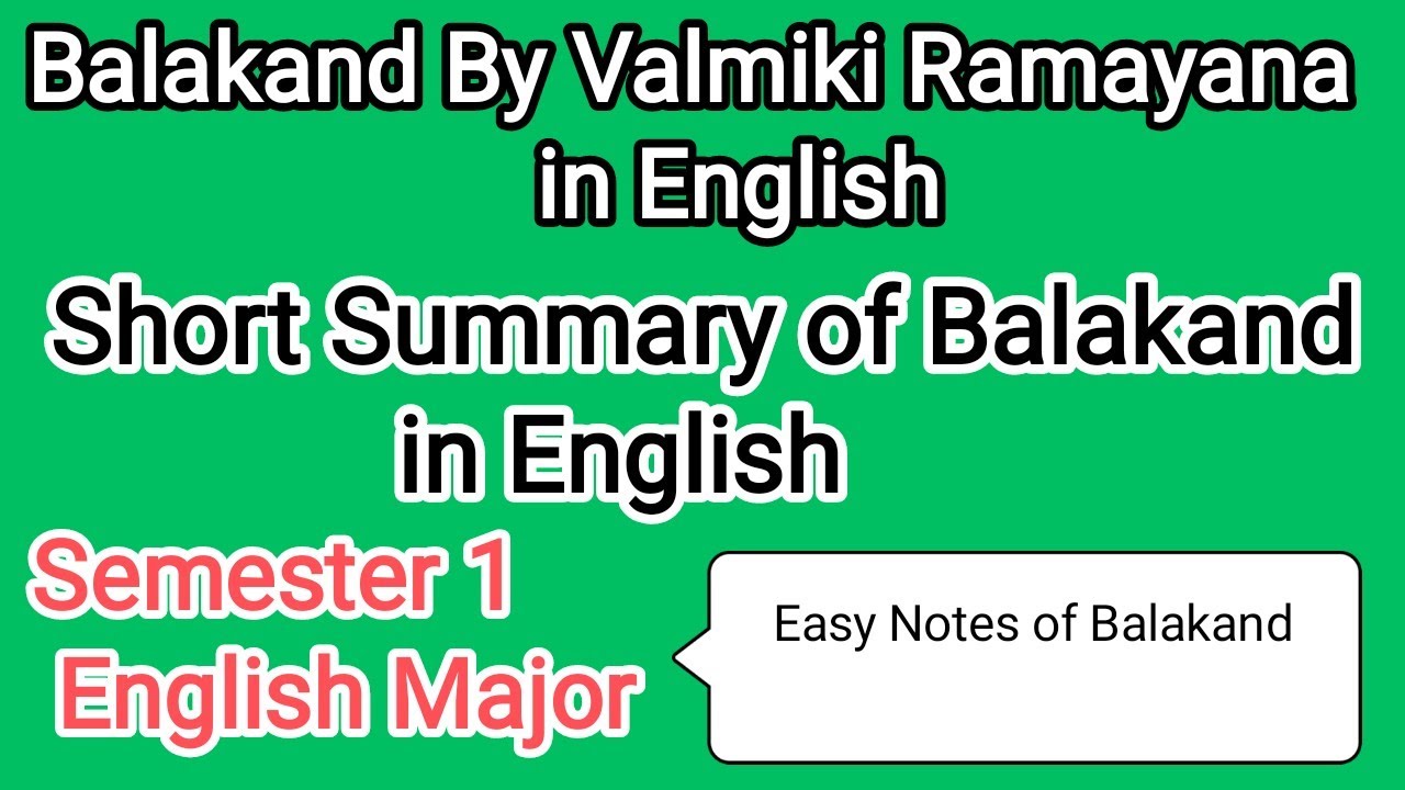 The Balakand By Valmiki Ramayana Short Summary Of Balakand Notes Of the-balakand-by-valmiki-ramayana-short-summary-of-balakand-notes-of