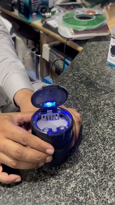 Ashtray gadget #caraccessories #car #parisautogrw #foglamp