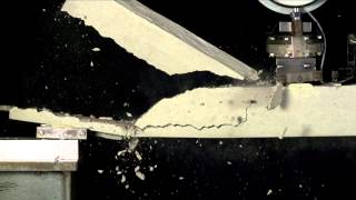 Shear failure of a reinforced concrete beam with no shear links: Materials Lab on-line