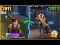 OLD AJJUBHAI vs NEW AJJUBHAI⚡⚡ - Free fire Player 2017 vs 2023