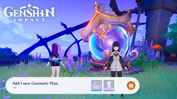 How to Add 1 new Cosmetic Plan | Miliastra Wonderland | Genshin Impact