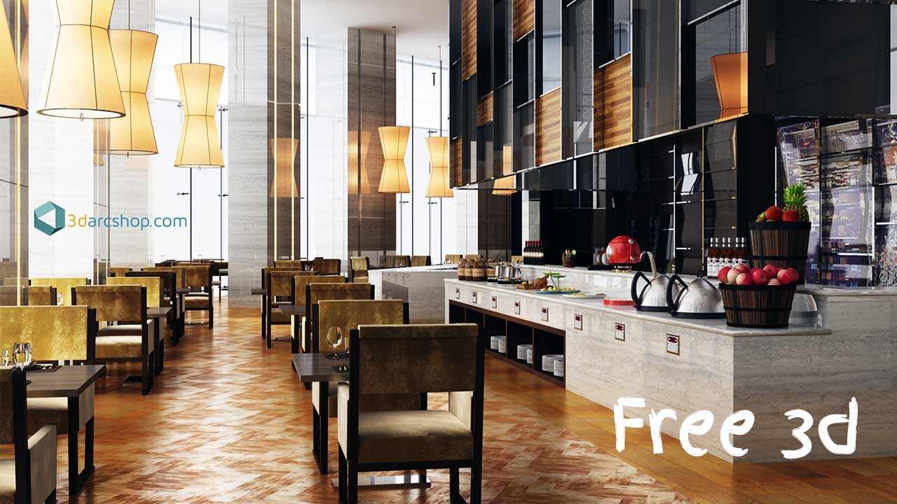New free interior & exterior scene file from 3darcshop com 2016 ... Rendering 3d gratis