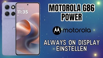 Motorola G86 Power Always on Display einstellen (Tutorial)