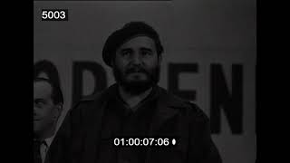 НАША ИСТОРИЯ: 1961 г. Куба. Гавана. Награждение Фиделя Кастро.