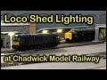 Loco shed lighting at chadwick model railway  198