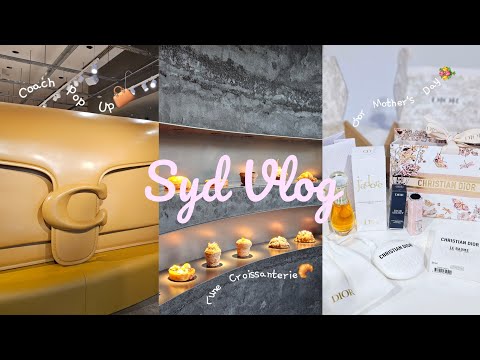 Sydney Daily Vlog🩷시드니 브이로그🤳Coach Pop Up, Cafes, Mother's Day, Casetify, StyleKorean, Dior Unboxing💐