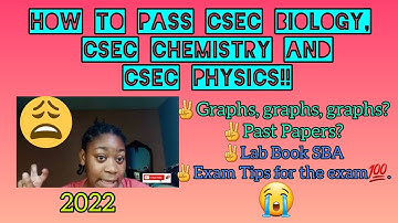 How to pass CSEC Biology, CSEC Chemistry and CSEC Physics💯|•Study Tips💢|°Exam Tips🙏