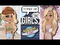 TYPES OF GIRLS ON MSP!!