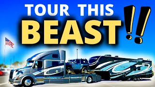 RV With Converted HDT! Custom RV Hauler PLUS Grand Design Mods! (Tour & Documentary)