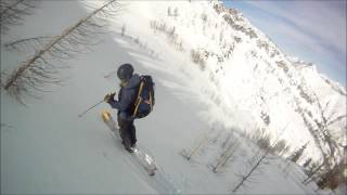 Backcountry Skiing Bitterroot Mountains Montana USA : Part 1