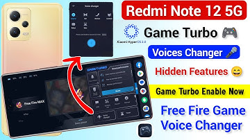 Redmi Note 12 5g Game Turbo Voice Changer | Game Turbo Mode Hidden Features Enable Now Redmi Note 12