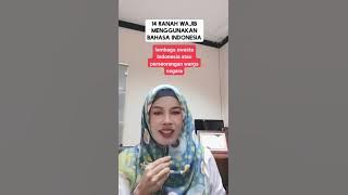 14 RANAH YANG WAJIB MENGGUNAKAN BAHASA INDONESIA