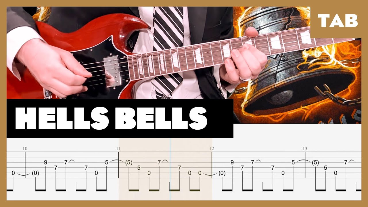 ACDC   Hells Bells   Guitar Tab  Lesson  Cover  Tutorial