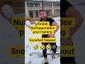 😂Khabibs hilarious post training snow angel fakeout
